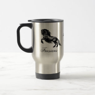 Friesians, black letter travel mug