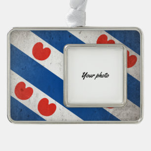 Friesland Silver Plated Framed Ornament