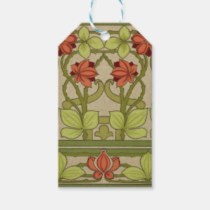 Frieze Border Art Nouveau Floral Gift Tags
