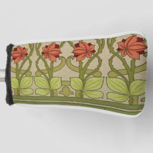 Frieze Border Art Nouveau Floral Golf Head Cover