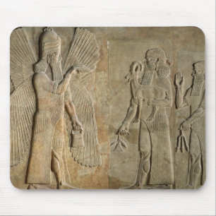 Frieze depicting a winged spirit mouse pad