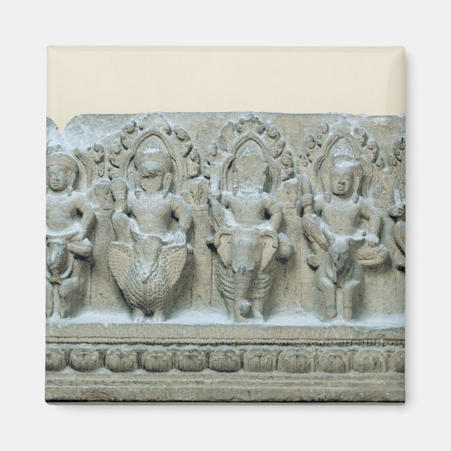 Frieze depicting nine divinities magnet (Front)