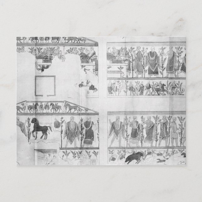Frieze from the Grotto della Querciola Postcard (Front)