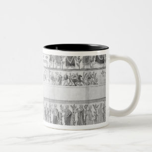 Frieze from the Grotto della Querciola Two-Tone Coffee Mug