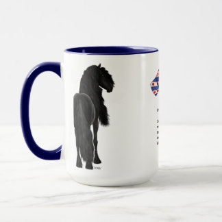 Frieze horse/Frisian Horse Mug