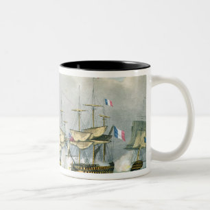 Frigate action in Vizagapatam Roads, off India, 18 Two-Tone Coffee Mug