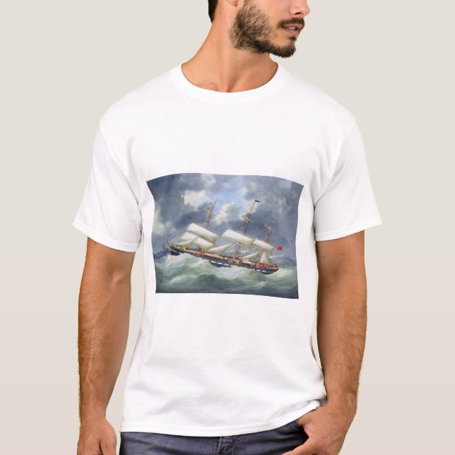 Frigate Training ship Atalanta 1885 T-Shirt (Front)