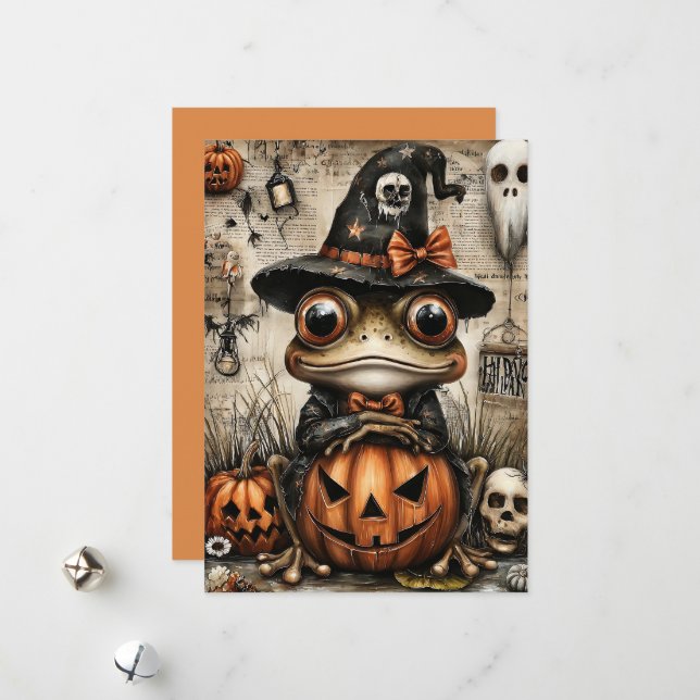 Fright & Delight Halloween Holiday Card (Front/Back In Situ)