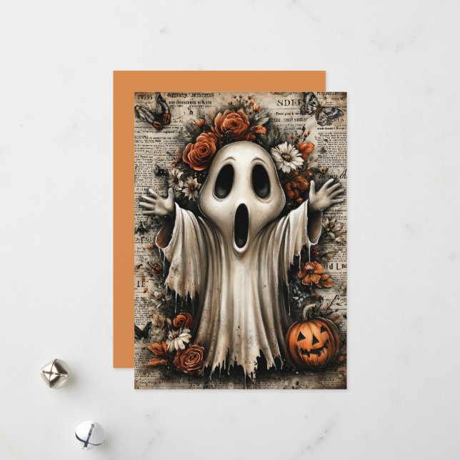 Fright & Delight Halloween Holiday Card (Front/Back In Situ)