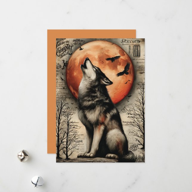 Fright & Delight Halloween Holiday Card (Front/Back In Situ)