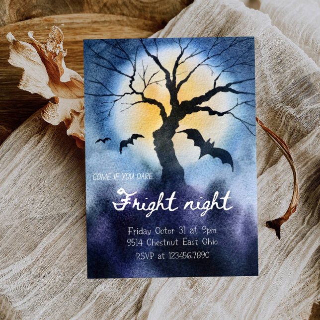 Fright Night Halloween - Spooky & Fun Party Invitation (Creator Uploaded)