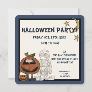 Fright Night Monsters 2 Halloween Party Invite