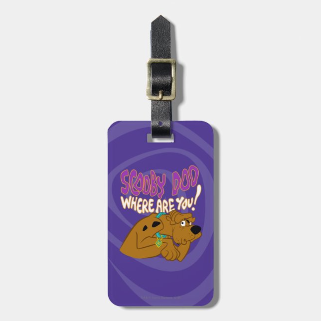 Frightened Scooby-Doo Luggage Tag (Front Vertical)