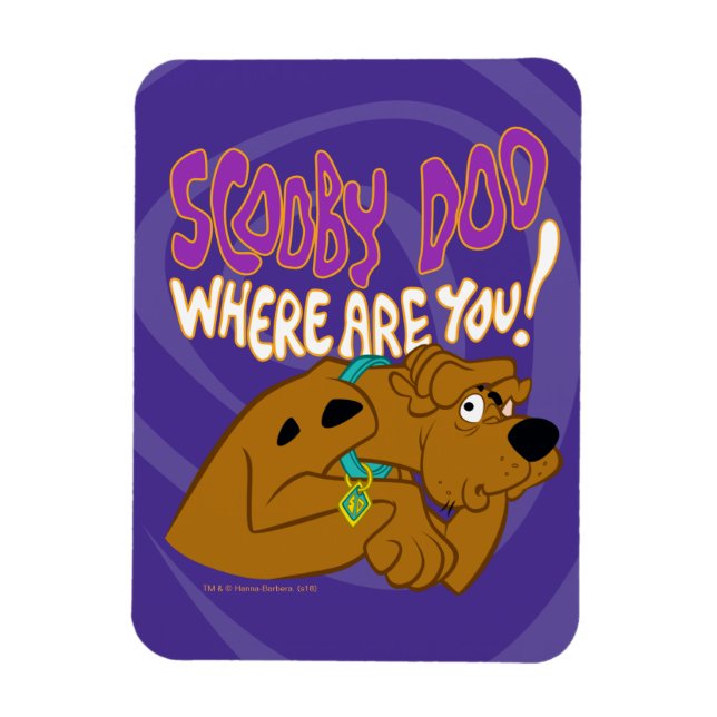 Frightened Scooby-Doo Magnet (Vertical)