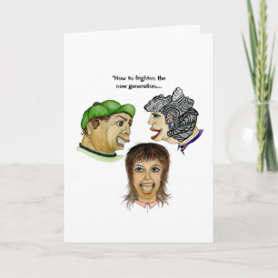 Frightening the next generation humorous greeting card