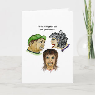 Frightening the next generation humourous greeting card