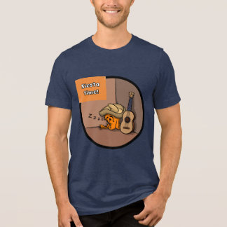 Frijole Frog Siesta Men's Navy Blue T-Shirt Tri-Blend Shirt