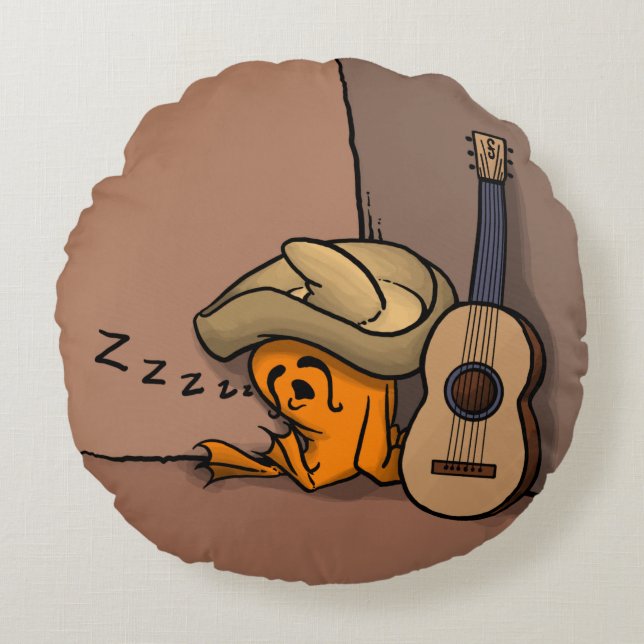 Frijole Frog Siesta Pillow (Front)