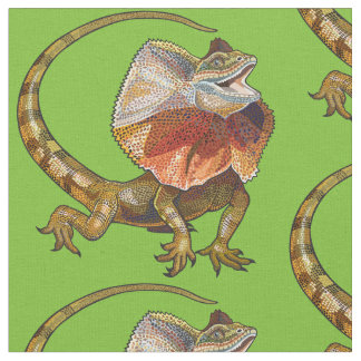 frill necked lizard fabric