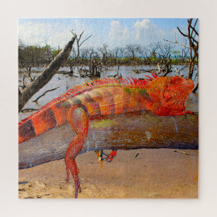 Frill necked Lizard  Jigsaw Puzzle