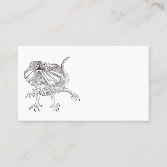 FRILLED-NECK LIZARD BUSINESS CARD (Front)