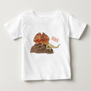 Frilled-neck lizard cartoon illustration baby T-Shirt
