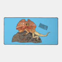 Frilled-neck lizard cartoon illustration