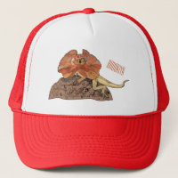Frilled-neck lizard cartoon illustration