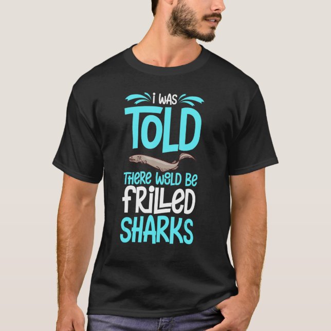 Frilled Shark Animal Tooth Funny Ocean T-Shirt (Front)