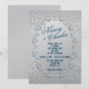 Frilly and Feminine Wedding Invitation