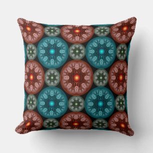 Frilly colourful decoration cushion