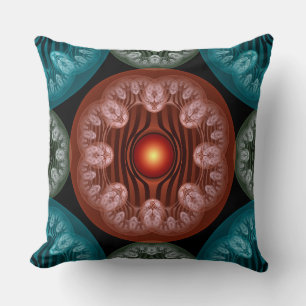 Frilly colourful decoration cushion