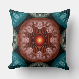 Frilly colourful decoration cushion