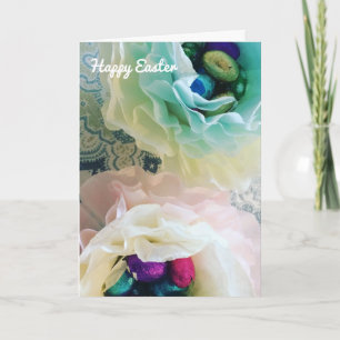 Frilly Easter Egg Cups Holiday Card
