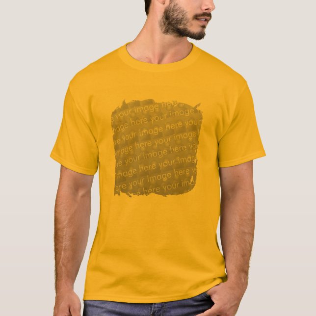 Fringe Border Design Effect T-Shirt (Front)