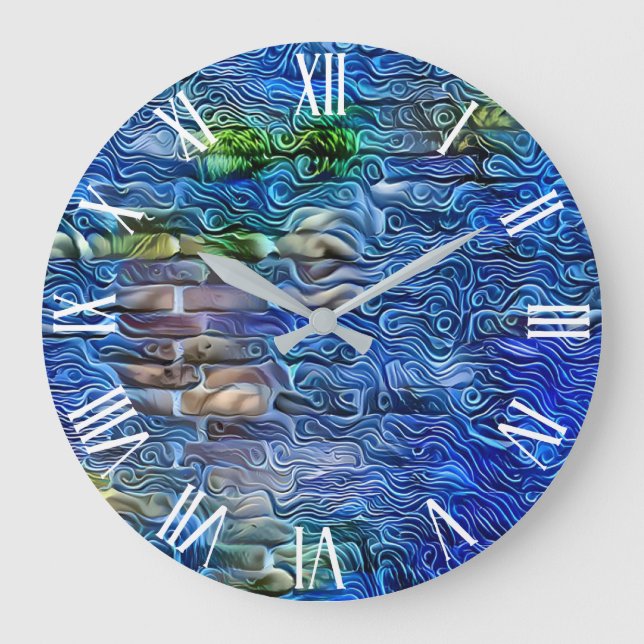 Fringe Heaven and Earth Dream Art Collection Large Clock (Front)