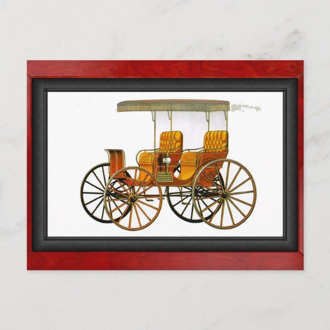 Fringe topped Surrey Postcard (Front)