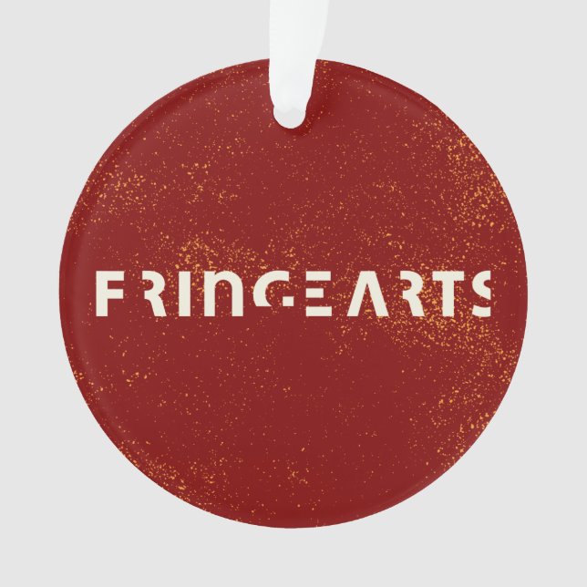 FringeArts Acrylic Ornament - Yellow Sprinkles (Front)