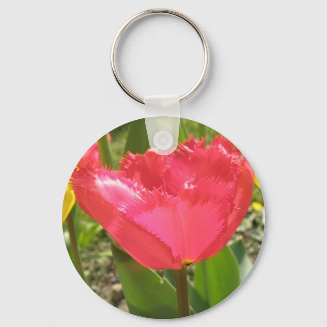 Fringed Tulips Keychain (Front)