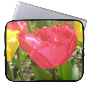 Fringed Tulips Laptop Bag