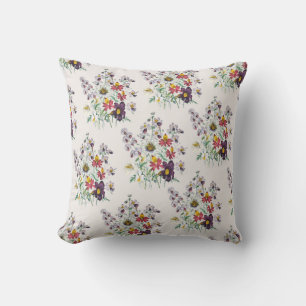 Fringeflowers and Velvet Trumpet Flowers Pillow