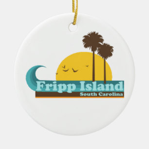 Fripp Beach Ceramic Tree Decoration