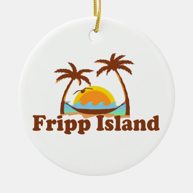 Fripp Island. Ceramic Tree Decoration (Front)