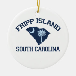 Fripp Island. Ceramic Tree Decoration