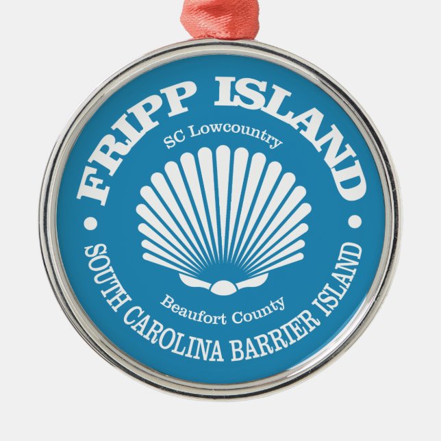 Fripp Island (seashell) Metal Ornament (Front)