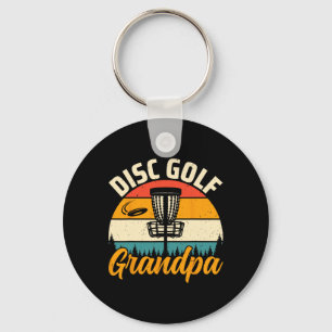 Frisbee Disc Golf Player Grandpa Gifts - Disc Golf Key Ring
