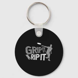 Frisbee Disc Golf Shirt For Disc Golfer Key Ring
