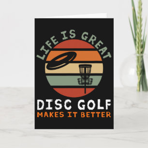 Frisbee Golf Accessories Life Is Great Disc Golf Card