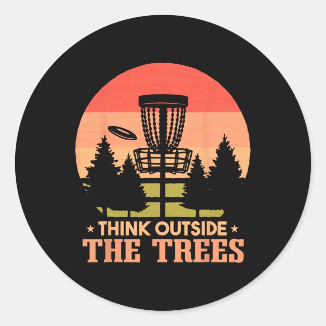 Frisbee Golf Disc Golf Funny _1  Classic Round Sticker (Front)