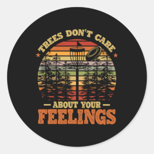 Frisbee Golf Disc Golf Funny  Classic Round Sticker